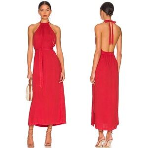 Bella Dahl Smocked Waist Halter Midi Dress Size Small NWT Azaleza